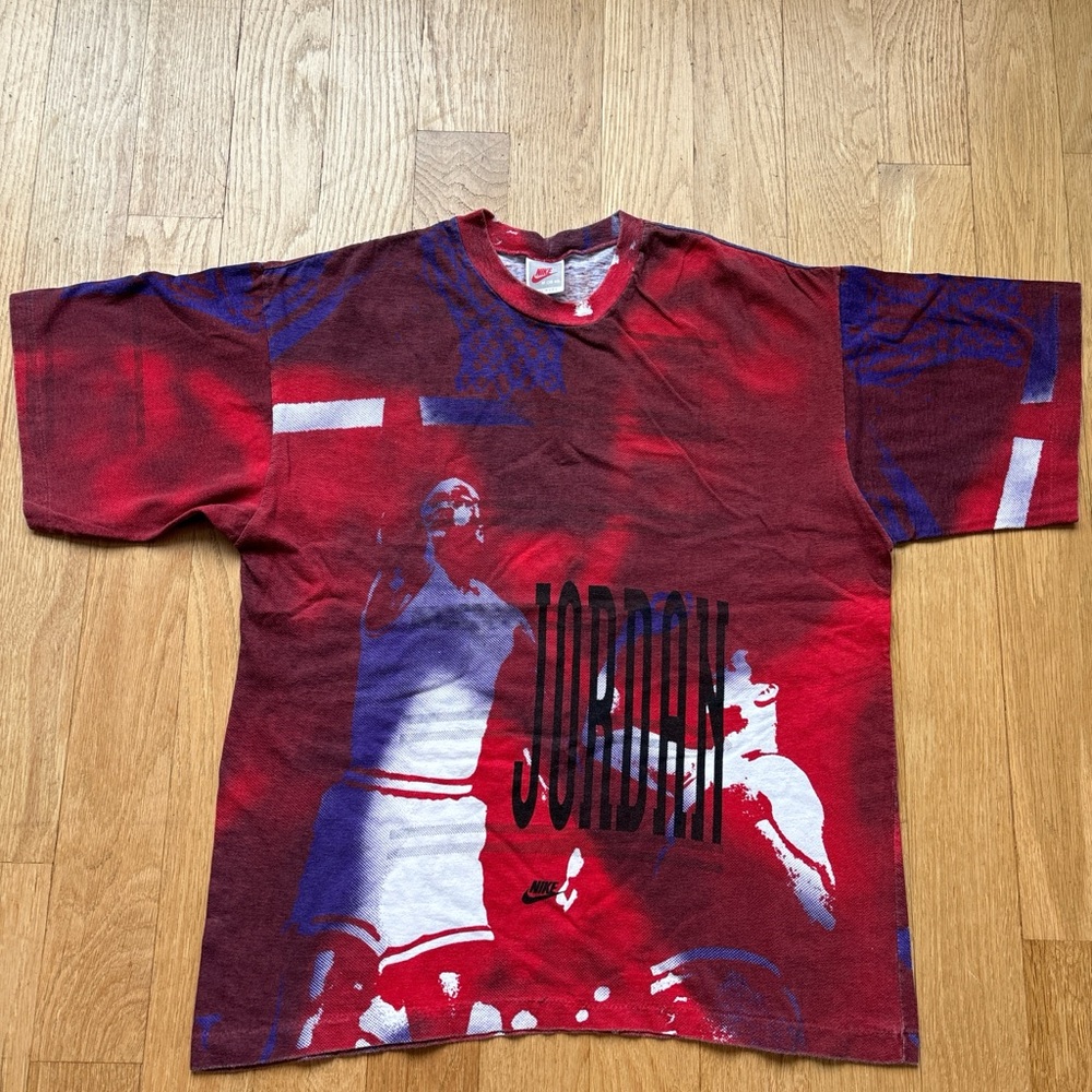 Vintage Nike Air Jordan 90s All Over Print T Shirt